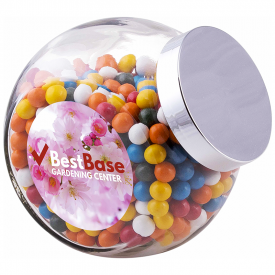 Snoeppot grote glazen pot 2L-Transparant