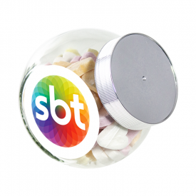 Snoeppot kleine glazen pot 0,4L-Transparant