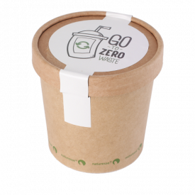 Snoeppot kraft karton met deksel 360 ml