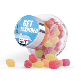 Snoeppot Mini Gemixt - 30 gram - doming op deksel