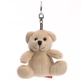 Softplush beer met sleutelhanger
