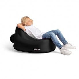 Softybag opblaasbare kinder loungestoel - nylon - binnen en buiten - waterbestendig - verpakt in opbergtasje
