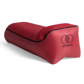 Softybag opblaasbaar loungebed - nylon - waterbestendig - met beschermhoes - verpakt in opbertasje