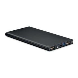 Solar powerbank - 8.000mAh - aluminium - zonne-energie - plat ontwerp