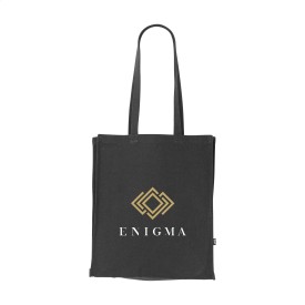 Solid Bag Colour GRS Recycled Canvas (340 g/m²) tas-Zwart