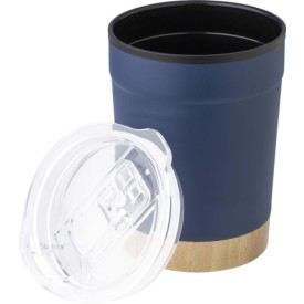 Sophia beker 300ml - RVS - PP binnenzijde - PS deksel - Bamboe bodem