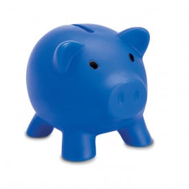 Spaarvarken met ABS dopje-Blauw-Zonder opdruk
