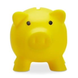 Softco spaarvarken - PVC - 9x7x7cm