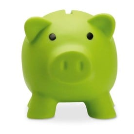 Softco spaarvarken - PVC - 9x7x7cm