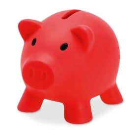 Softco spaarvarken - PVC - 9x7x7cm