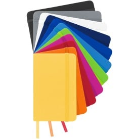 Spectrum notitieboek - A6 - PU - 96 vellen - gelinieerd - elastieksluiting en leeslint