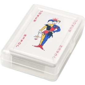 Victoria speelkaartenset - papier - verpakt in transparante kunststof cassette