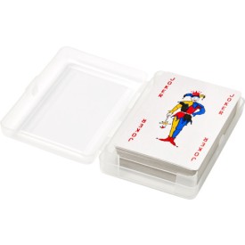 Victoria speelkaartenset - papier - verpakt in transparante kunststof cassette