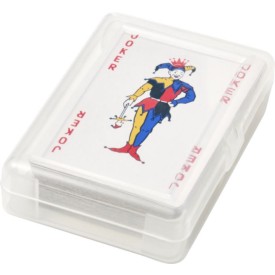 Victoria speelkaartenset - papier - verpakt in transparante kunststof cassette