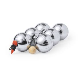 Petanque boliche Jeu de boules spel - metalen ballen - meetsnoer - verpakt in zwarte koffer