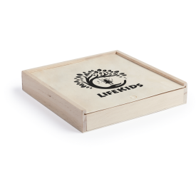 Xigral spellenset - 4 spellen - houten kist