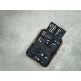 Spike 24-delige gereedschapsset van RCS gerecycled plastic met kurkzakje