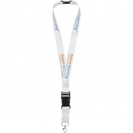 Yogi keycord - polyester - 25 mm - veiligheidssluiting - karabijnhaak - afneembare gesp