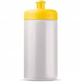 Sportbidon Basic 500ml-Wit / geel