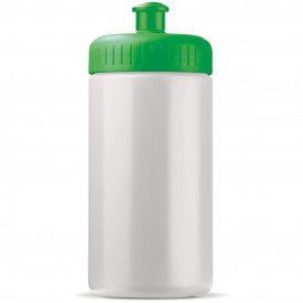 Sportbidon Basic 500ml-Wit / groen