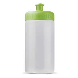 Sportbidon Basic 500ml-Wit / licht groen