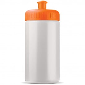 Sportbidon Basic 500ml-Wit / oranje