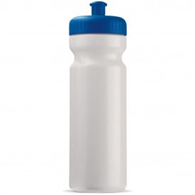 Sportbidon Basic 750ml-Wit / donker blauw