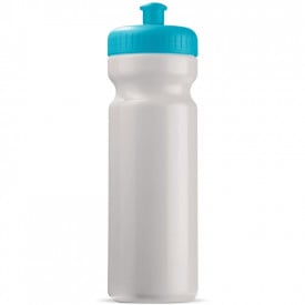 Sportbidon Basic 750ml-Wit / licht blauw