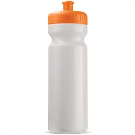 Sportbidon Basic 750ml-Wit / oranje