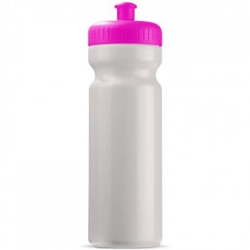 Sportbidon Basic 750ml-Wit / roze