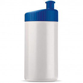 Sportbidon Design 500ml-Wit / donker blauw