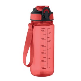 Sportdrinkfles 700ml -27-Transparant rood