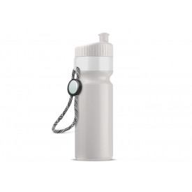 Sportfles met rand en koord 750ml-Wit / wit