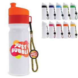 Sportfles met rand en koord 750ml
