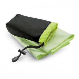 Sporthanddoek in nylon zak-Groen-Zonder opdruk