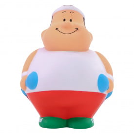 Bert® anti stress figuur - fitnesser - 10 cm