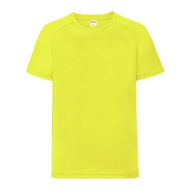 Sportshirt SP kids -140 gr/m2-Fluo geel