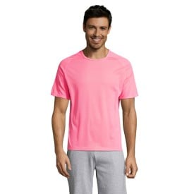 Sporty sPORTY- heren t-shirt-140g-Neon roze