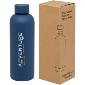 Spring 500 ml RCS gecertificeerde vacuümgeïsoleerde fles van koper-Oceaan blauw