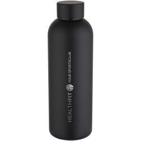 Spring 750 ml RCS gerecycleerde enkelwandige roestvrijstalen drinkfles-Zwart