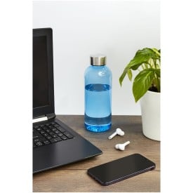 Spring drinkfles 600ml - tritan - transparant gekleurd - aluminium schroefdeksel