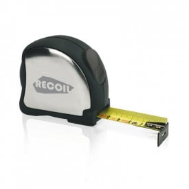 Rolmaat - 5 m - 2,5 cm - rubber - riemclip