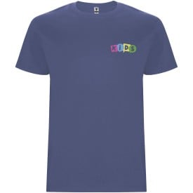 Stafford kindershirt met korte mouwen-Blue denim