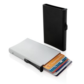 Standaard RFID kaarthouder - aluminium - 6.4x1.4x9.9cm