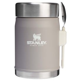 Stanley Legendary voedselcontainer 400ml - gerecycled RVS - geïsoleerd - met RVS spork-Grijs