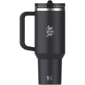 Stanley Quencher® ProTour 1180 ml gerecycled roestvrijstalen geïsoleerde beker met openklapbare deksel -Zwart
