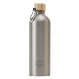 SteelBamboo RCS Recycled Steel 750 ml waterfles-Zilver