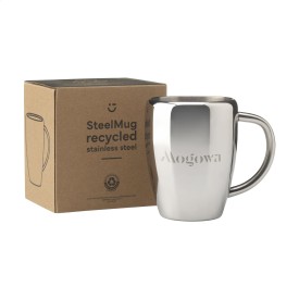 SteelMug mok 220ml - recycled RVS - zilver