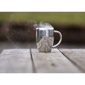 SteelMug mok 220ml - recycled RVS - zilver