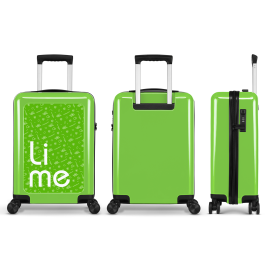 Stickercase handbagage reiskoffer-Groen